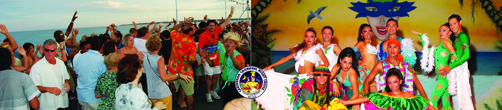 Fiesta en Cancun rumbo a Isla Mujeres: Caribbean Carnaval